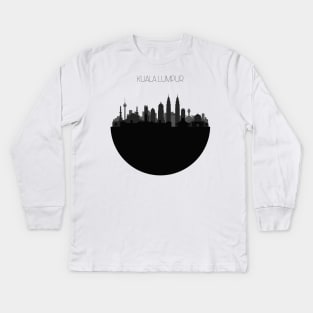 Kuala Lumpur Skyline Kids Long Sleeve T-Shirt